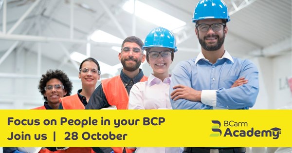 People in your Business Continuity Plan - BCarm Academy session